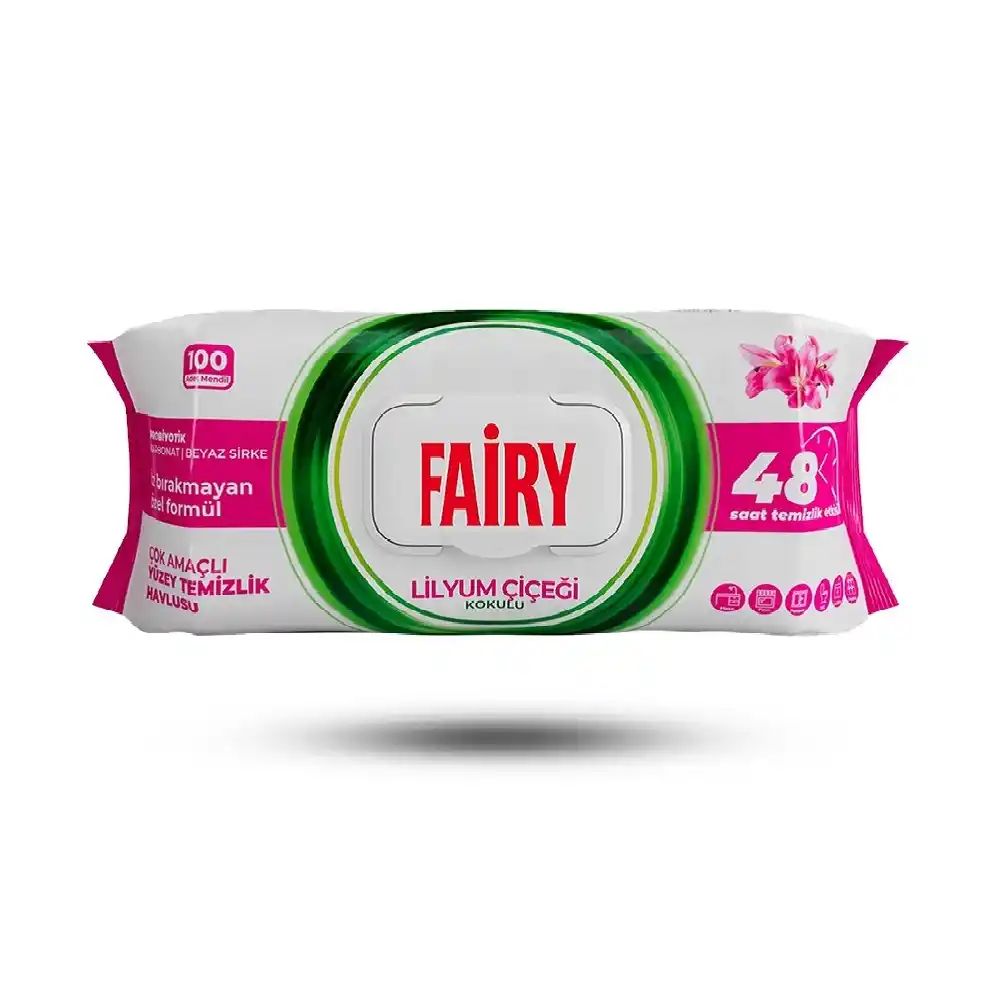 دستمال نظافت چندمنظوره fairy با رایحه گل لیلیوم