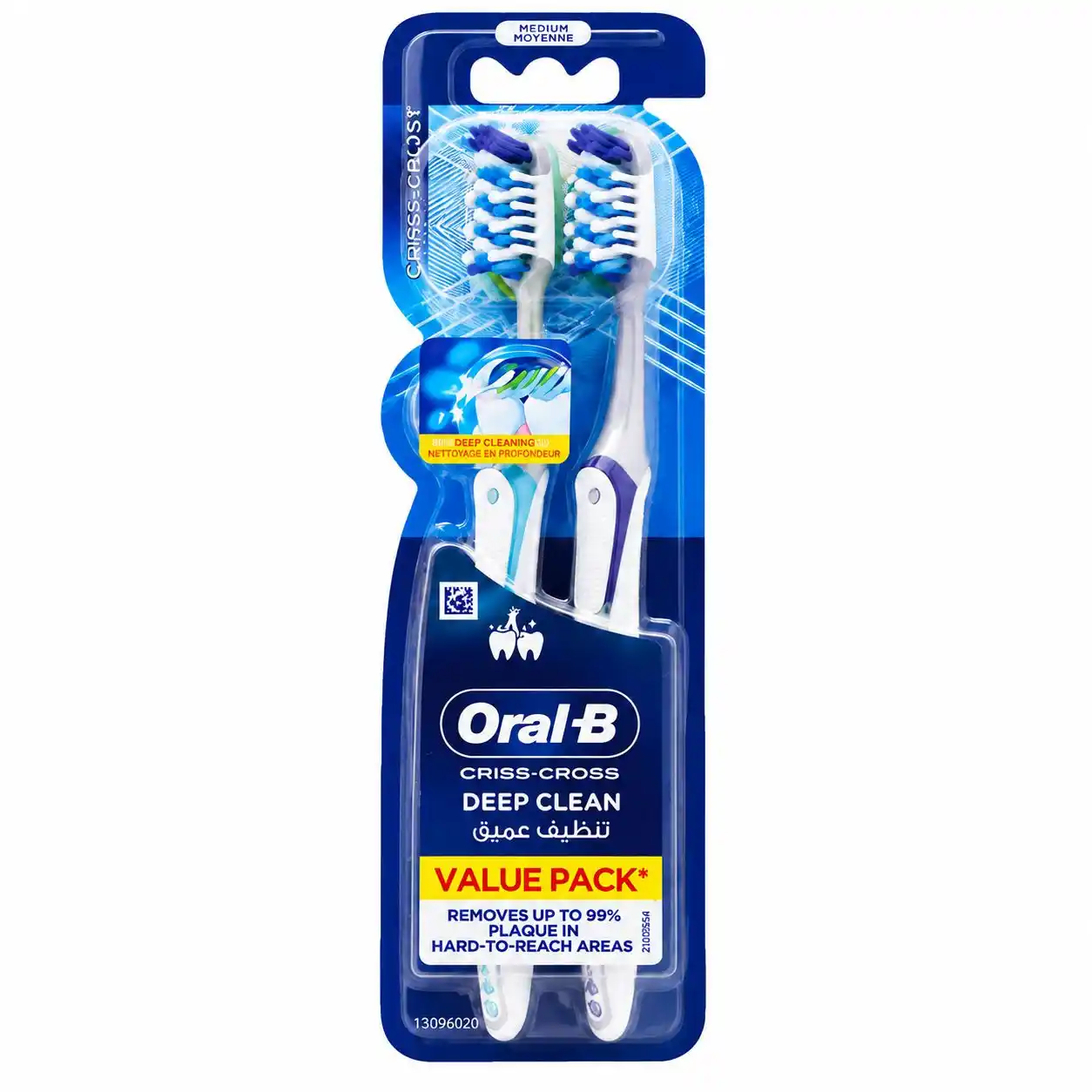 مسواک Oral-B Criss-Cross Deep Clean با برس متوسط
