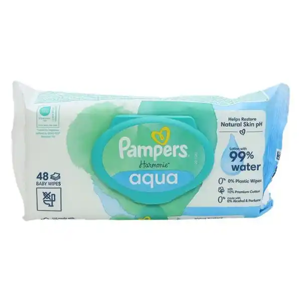 دستمال مرطوب کودک Pampers هارمونی آکوا