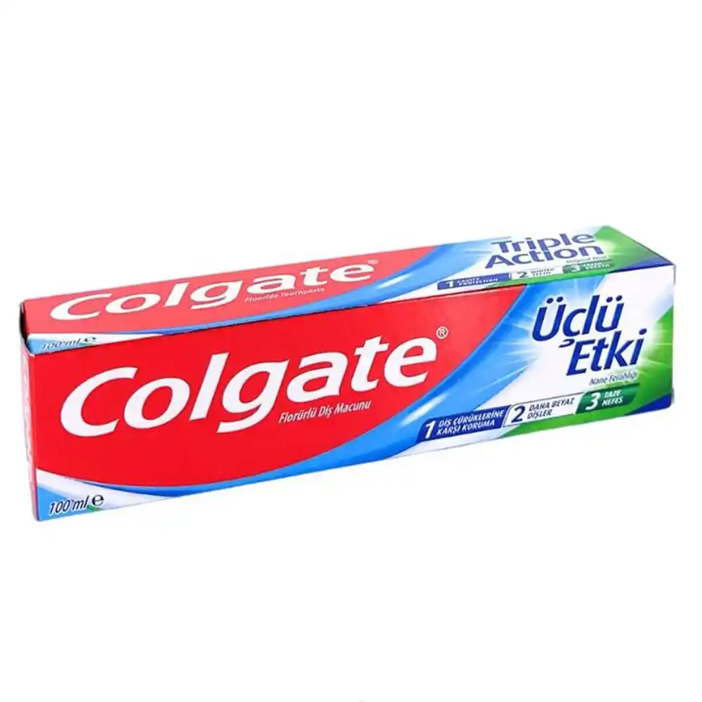 خمیر دندان سه کاره colgate مدل Triple Action
