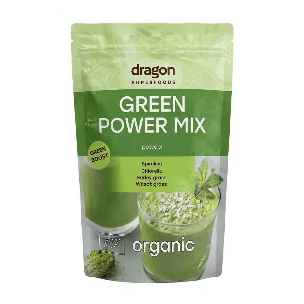 پودر سوپرفود ارگانیک Dragon - Green Power Mix