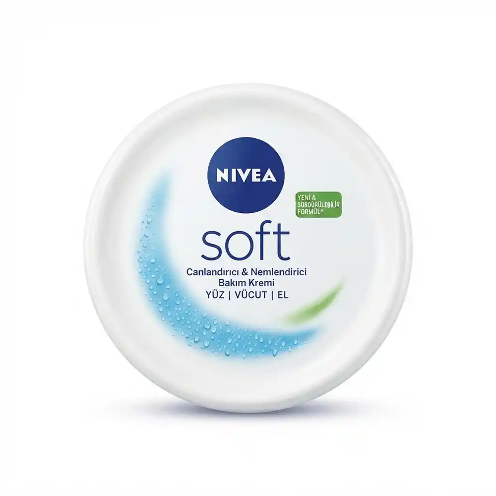 کرم نرم کننده و مرطوب کننده Nivea Soft کاسه‌ای